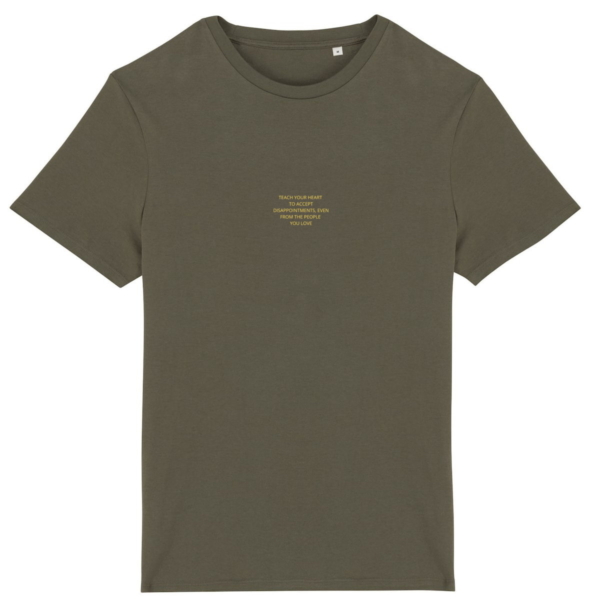 TEACH YOUR HEART...black, khaki, burgundy t-shirt